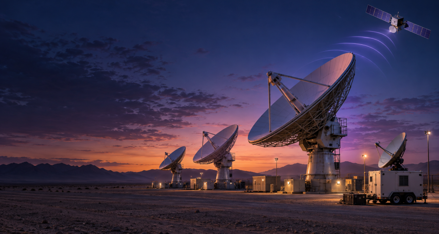 Satellite Communications hero — seven pillars